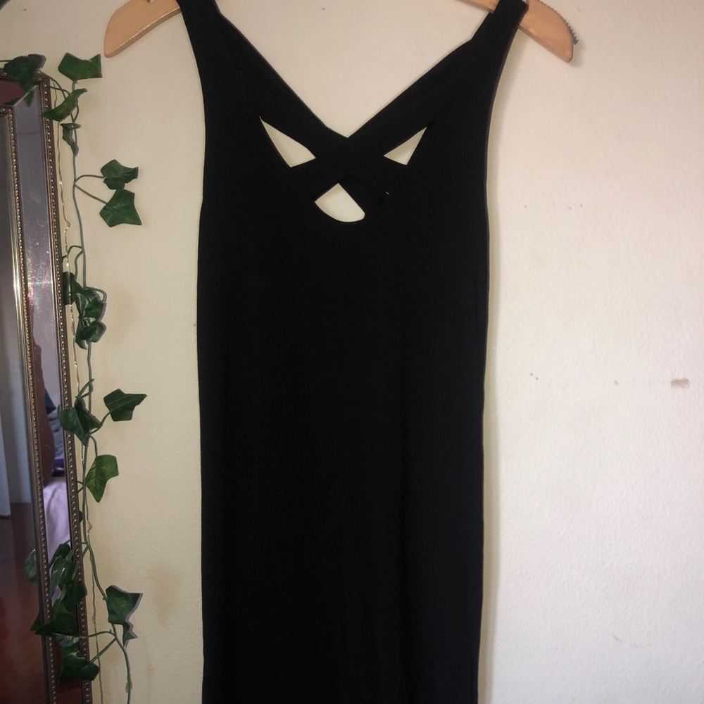 American Eagle black casual flows dress
